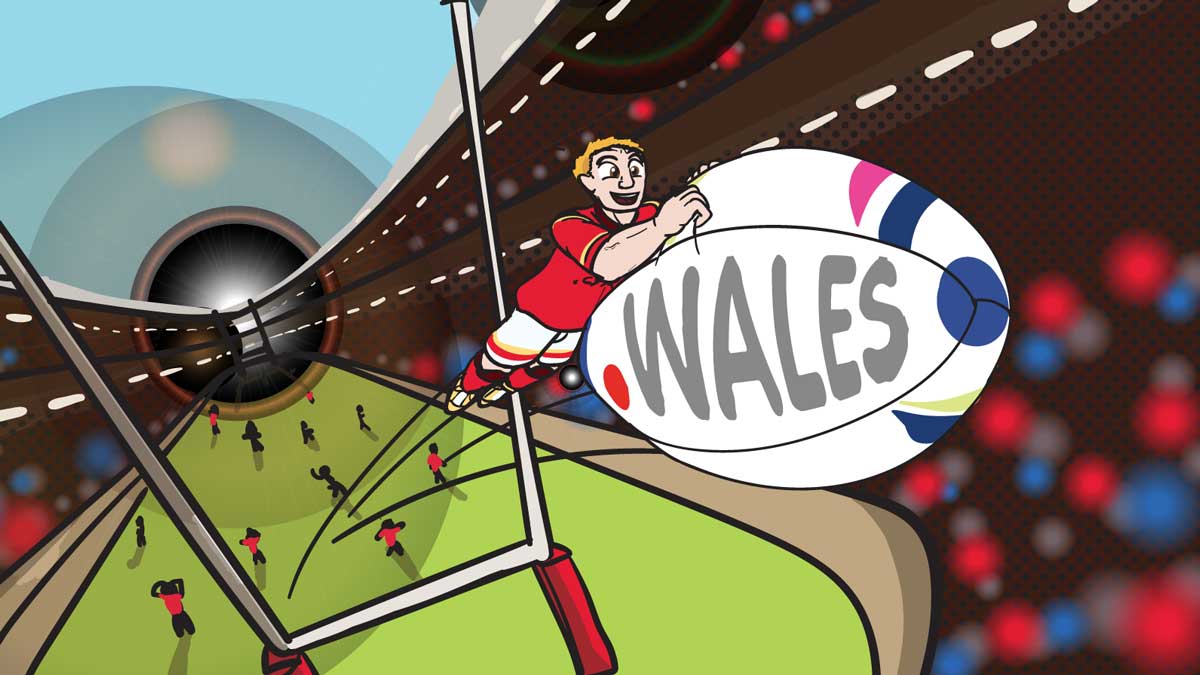 Netistrar.  Rugby conversion with .WALES domain name by Patrick Taylor